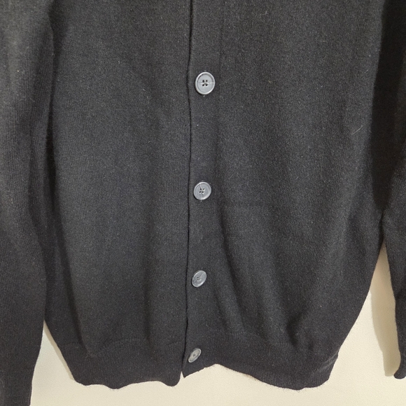 NWT Men's Cashmere Cardigan Sweater by Club Room Black Size Medium - Picture 4 of 11